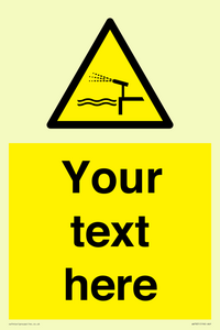 Custom warning water cannon